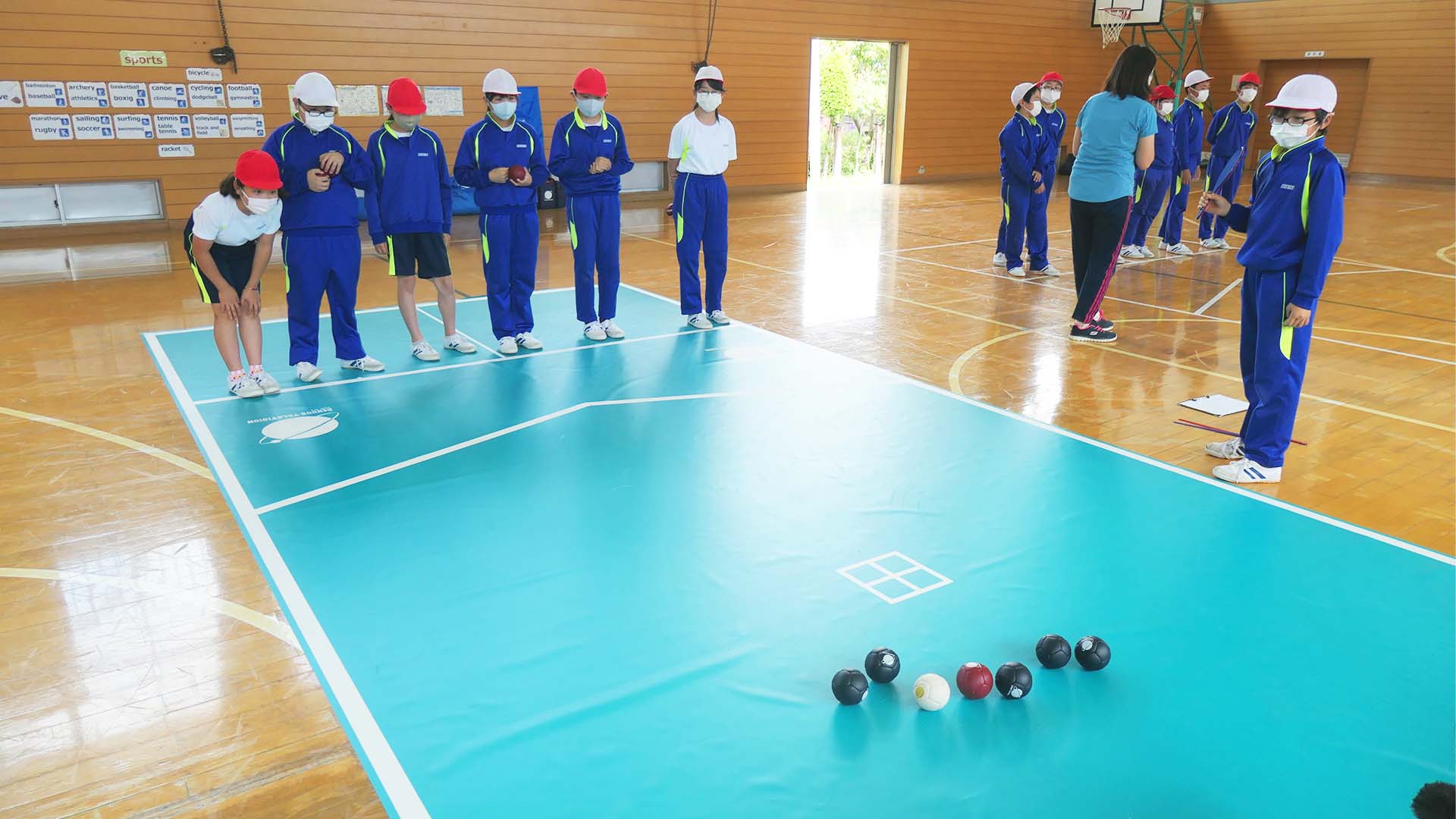 Photo of using sports kits for people with disabilities