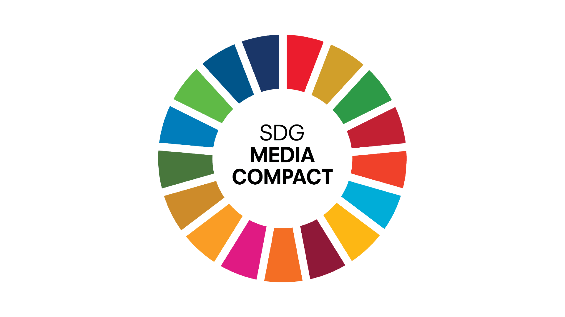 'Joining the SDG Media Compact' logo